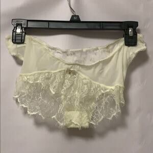 NWT ULTRAVIOLET BRIEF‎ & GARTER IVORY 2 PIECE SET SIZE XL